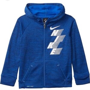 Nike Full Zipper Logo Hoodie Blue